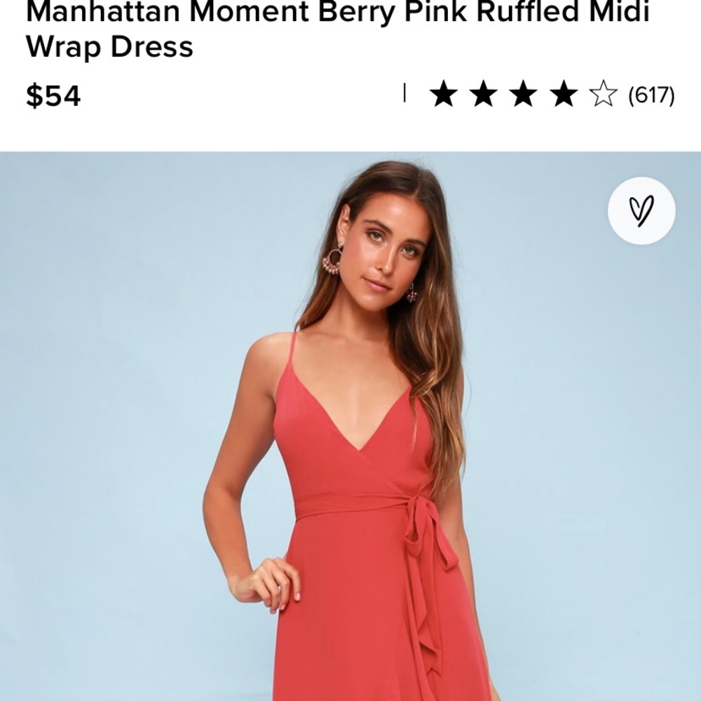 COPY - Lulus berry wrap dress size small